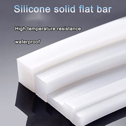 Caoutchouc silicone solide blanc profilé rond résistant 2 mètres - 5