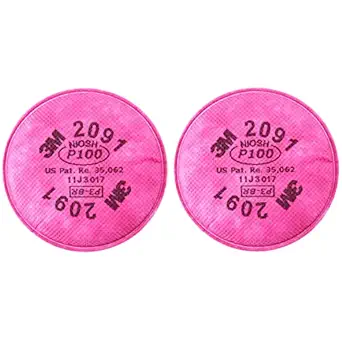 3M 2091 P100 Particulate Filter, 4 Pieces 2 pairs