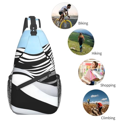 Morrales Cruzados Sling tipo Crossbody Negro miniatura 6