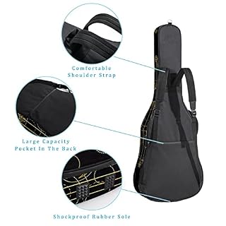 Housse pour guitare acoustique – Motif dauphins de dessin animé – Bleu – 1 cm d’épaisseur – Étanche – 101,6 cm, 104,1 cm… - Les Beatles, Paul McCartney, John Lennon, RIngo Starr, George Harrison Housse pour guitare acoustique - Motif dauphins de dessin animé - Bleu - 1 cm d'épaisseur - Étanche - 101,6 cm, 104,1 cm… – Image 3