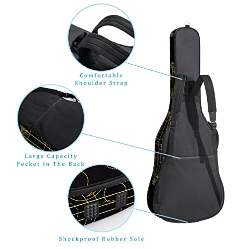 Housse pour guitare acoustique – Motif dauphins de dessin animé – Bleu – 1 cm d’épaisseur – Étanche – 101,6 cm, 104,1 cm… - Les Beatles, Paul McCartney, John Lennon, RIngo Starr, George Harrison Housse pour guitare acoustique - Motif dauphins de dessin animé - Bleu - 1 cm d'épaisseur - Étanche - 101,6 cm, 104,1 cm… – Image 4
