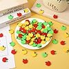 DTOFOOT 120Pcs Mini Resin Apples for Crafts, Back to School Flatback Resin Charms Red Green Yellow Apples First Day of School Classroom Ornaments for DIY Hairpin Photo Frame School Party Gift Decor #2