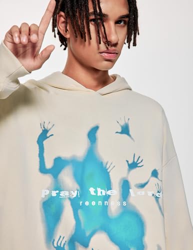 Vamtac Mens Oversized Graphic Y2k Hoodies Vintage Fashion Streetwear Casual Hooded Sweatshirt Unisex Pullover Tops