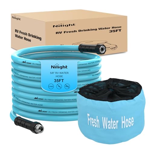 Image of Nilight RV Water Hose 35FT Garden Drinking Hoses with Storage Bag