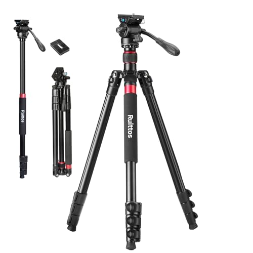 70 Aluminum Camera Tripod with Fluid Head