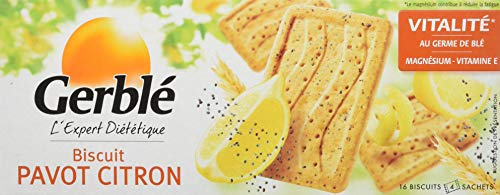  Gerblé Biscuit Pavot Citron (4 sachets de 4 bi...