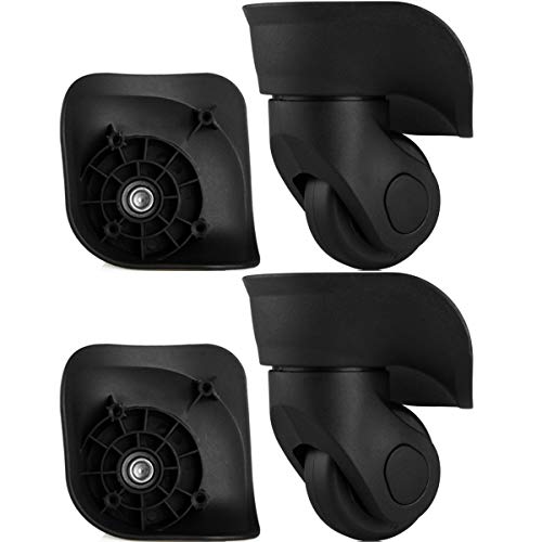 Trunk Wheels, 360 Degree Swivel Luggage Mute Wheel Suitcase Replacement Repair Wheels Parts Spinner(2 Pair/Set)