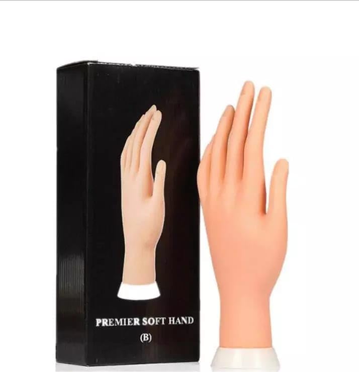 Practice Hand for Acrylic Nails, Fake Nail Hand Practice, Flexible Bendable Mannequin Rubber Hand,Manicure Practice Hands Nail Art Hand Training Hand for Nail Practice 1-Pcs-image-41