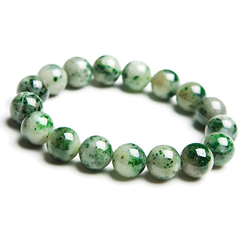 Bracelet de jade vert naturel 12,2mm, le cadeau idéal pour célébrer un moment unique
