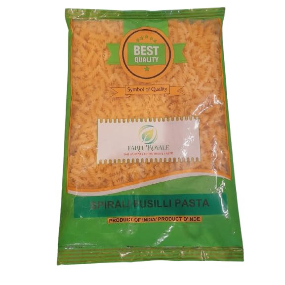 Farm Royale Spirali Fusilli Pasta – 1000gm | Made from 100% Durum Wheat