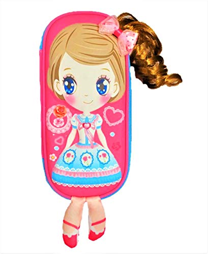 true human real 8d cute doll multipurpose stylish large capacity pencil case, pen & pencil pouch box for school supplies for kids,pencil box for girls-Pink true human real 8d cute doll multipurpose stylish large capacity pencil case, pen & pencil pouch box for school supplies for kids,pencil box for girls-Pink