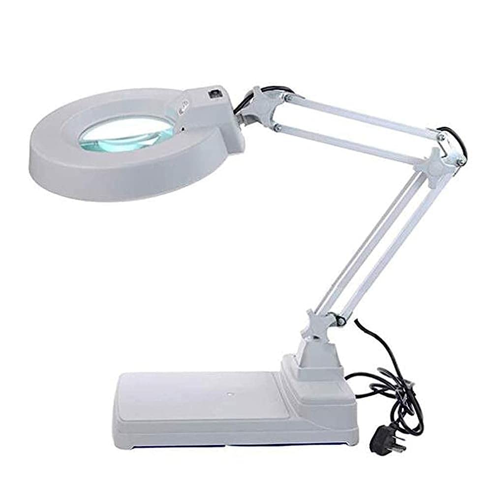 Lenti d'Ingrandimento, Lampada con Lente d'Ingrandimento 10x, Lente illuminata alla Luce del Giorno, Lampada da scrivania con Lente d'Ingrandimento Girevole, Braccio Girevole, Lamp