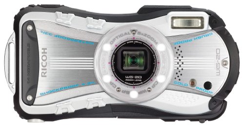 RICOH 防水デジタルカメラ RICOH WG-20 ホワイト 防水10m耐ショック1.5m耐寒-10度 RICOH WG-20WH 08064
