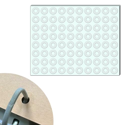 800 Pièces - Oeillets Classeur Transparent Feuille, Œillets Renforts Autocollants Adhésifs