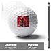 Christmas Tree with Snowflakes Custom Golf Ball Soft Practice Golf Balls Performance Distance and Speed for Indoor Outdoor
