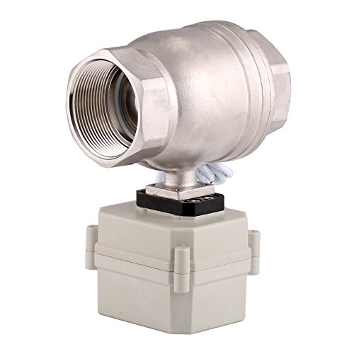BOKYWOX NPT 2'' Motorized Ball Valve 24V Electrical Ball Valve CR2-01 Stainless Steel 304 with Indicator