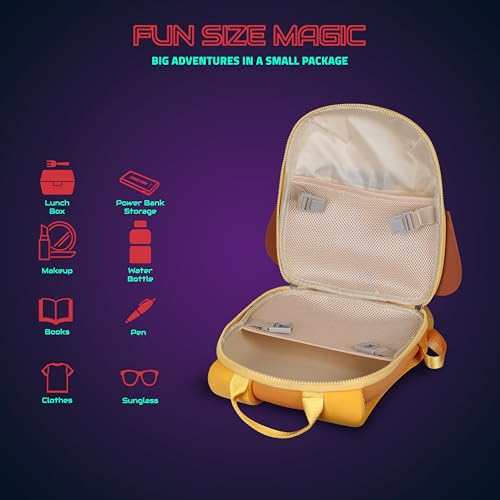 Image of Hookaba GlowBuddy LED Eyes Backpack 13L | Kids Smart Bag with App Control, Programmable Screen & Water Resistant | for School, Picnic, Travel | Mini Digital Daypack for Girls & Boys (Woof Yellow)