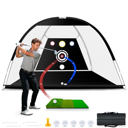 Golf Net with Auto-Ball Return