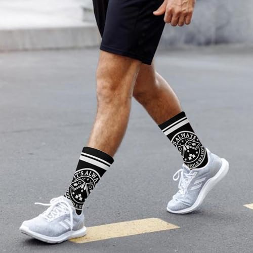 Paunook It's Always Cornhole Season High Socks
