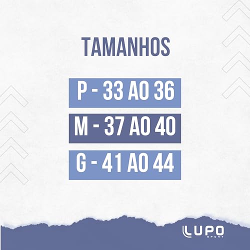 LUPO Kit 6 Pares Meia Lupo Sport Cano Curto Algodão Adulto, 6 Brancas, 33-36