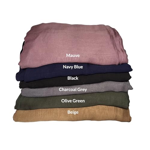 Hijab Scarf with Matching Undercap Cotton for Muslim Women Full Covering Lightweight Headscarf4