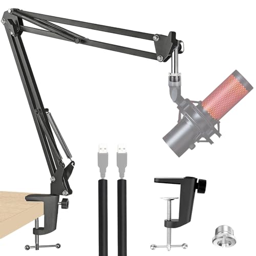 Mic Boom Arm for QuadCast 2 - Mic Arm Desktop, Microphone Arm Stand Compatible with HyperX QuadCast 2 USB Microphone by YOUSHARES