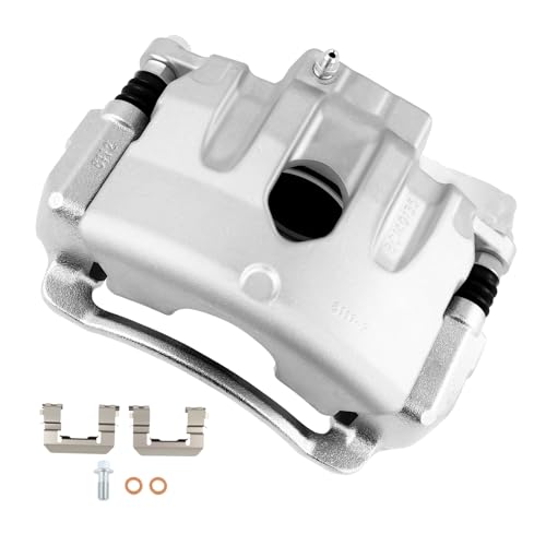Image of cciyu Front Left Disc Brake Caliper Assembly with Bracket 19B6412A | For Kia For Optima L4 2.0L 2011-2015, For Kia For Optima L4 2.4L 2015