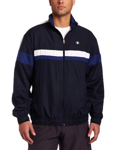 ウォーキング・ランニングウェア LOGO LINE TRACK JACKET - NAVY Victory Outfitters Men's Lightweight Athletic Tricot Track