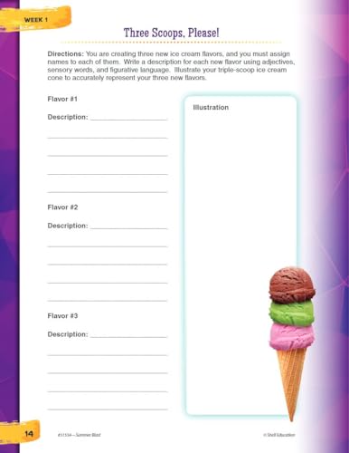 Summer Blast: Getting Ready for Fourth Grade - Full-Color Workbook for Kids Ages 8-10 - Reading, Writing, Art, and Math Worksheets - Prevent Summer Learning Loss - Parent Tips - Image 6