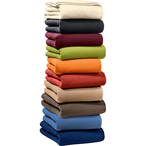 Erwin Müller Kuscheldecke, Wolldecke, Plaid, Wohndecke Haut Größe 100x150 cm - warm, kuschelig weich und feichtigkeitsausgleichend (weitere Farben, Größen) – Bild 5