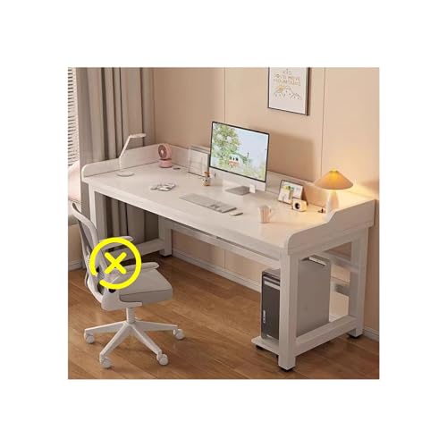 Escritorio grande para el hogar y la oficina, mesa de trabajo resistente con alta capacidad de carga, ideal para juegos y estudio, diseño moderno