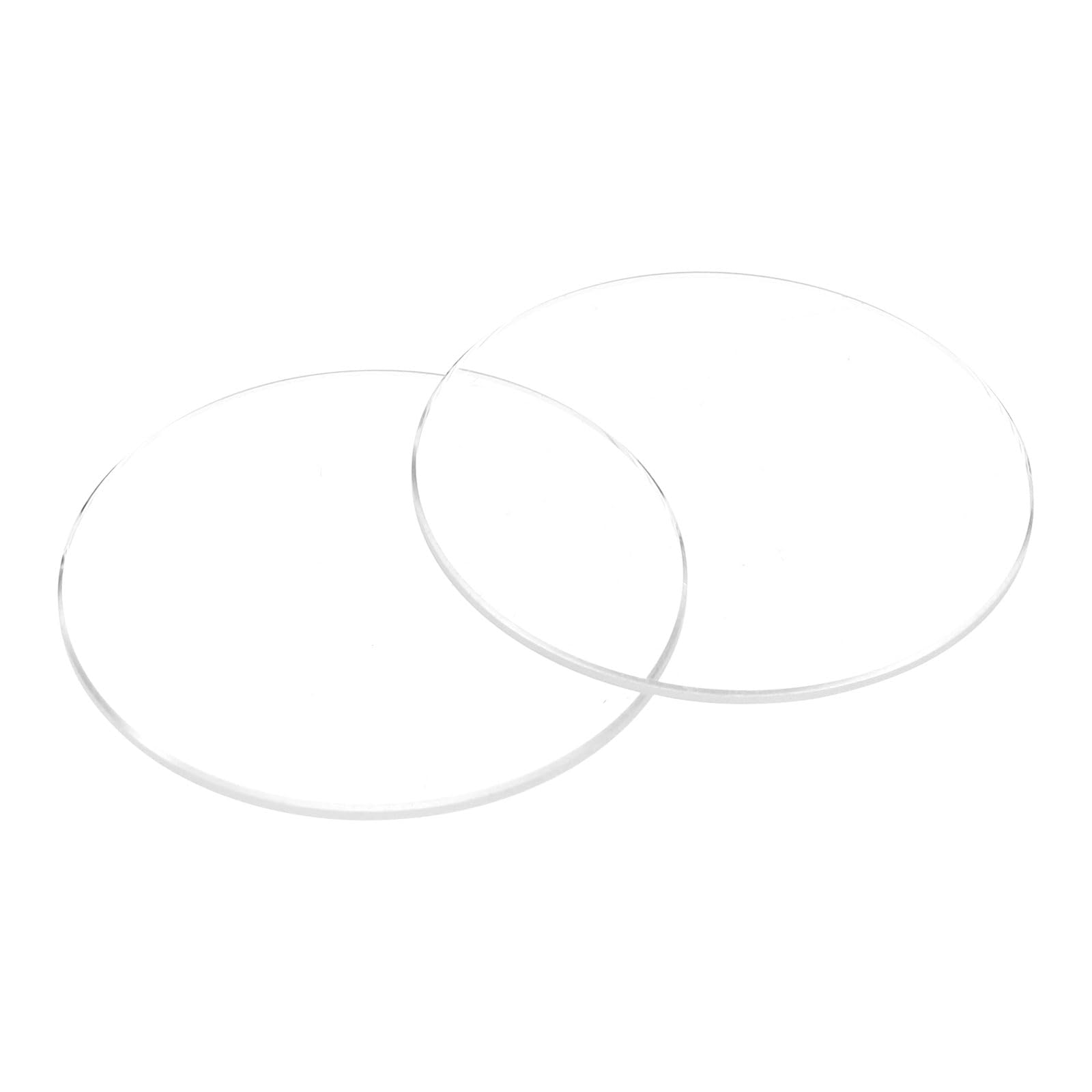 Watch Crystal Glass Lens, Flat Round Sapphire Glasses Watch Face Crystals Len Replacement Parts for Watchmaker Repair