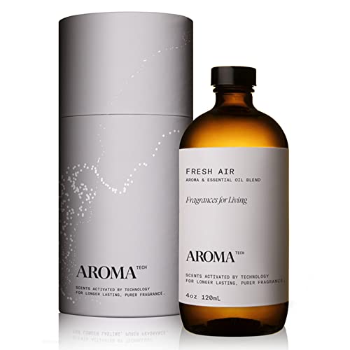 AromaTech Fresh Air Aroma Oil for Scent Diffuser - Luxurious Aroma Essential Oils Blend of Tea Leaves Citrus Bergamot Ivy, Refreshing Fresh Clean Air Scent - 120ML