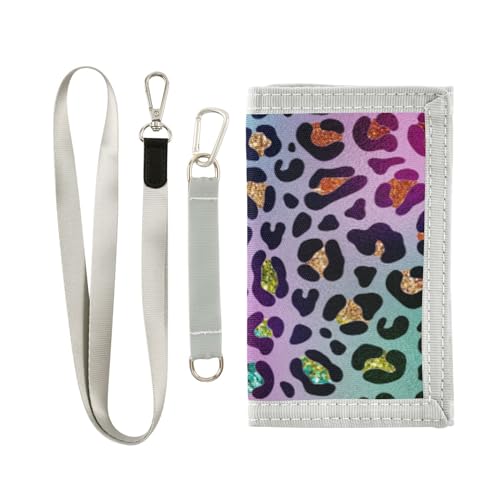 Portafogli per bambini per ragazzi e ragazze con animali glitterati portafoglio novità per Multicolore Taglia unica Casual bambino pelle