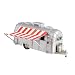 Vintage Silver Camper Ornament