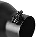 AUTOSAVER88 2.5 Inch Inlet Black Exhaust Tip, 2 1/2 Black Painting Finish Stainless Steel Exhaust Tip, 2.5