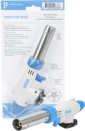 Queimador de gás butano, queimador de gás, queimador de cozinha, também para purgar resina epóxi, ignição elétrica com o pressionar de um botão, queimador de gás butano, queimador de gás de creme