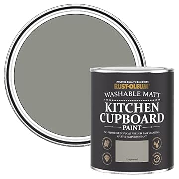Rust-Oleum Grey Kitchen Cupboard Paint in Matt Finish - Tanglewood 750ml