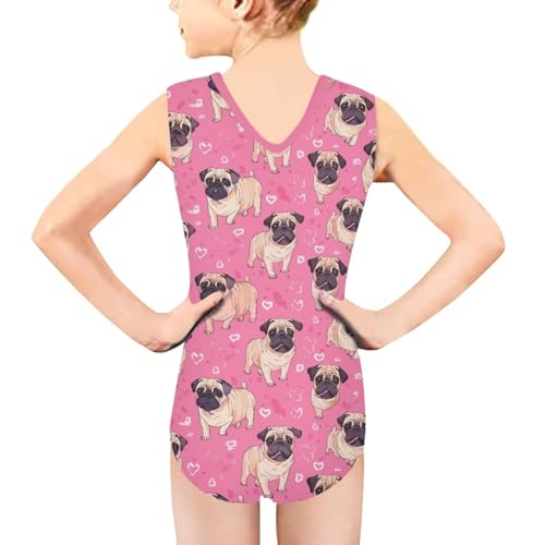 Image of Xpyiqun Swimsuits for Girls 3-14 V Neck Sleeveless Bathing Suit Summer Sport One Piece Swimwear Beach Swimming