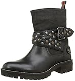 pepe jeans stiefeletten schwarz  Pepe Jeans London Damen HELEN STRAPS Biker Boots, Schwarz (BLACK 999), 40 EU