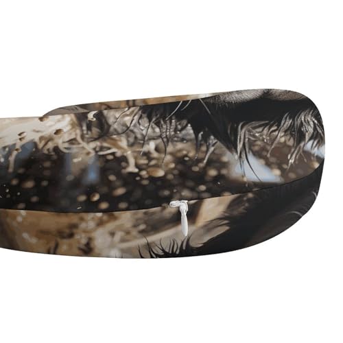 Almohada de espuma viscoelástica en forma de U 30 cm miniatura 4
