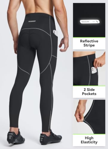 baleaf Men's 4D Padded Fleece Lined Cycling Pants