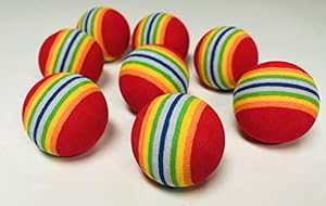 BUSDUGA Katzenspielzeug sanfte Bälle, 8 Stück