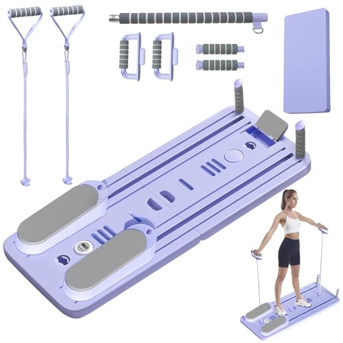 Pilates Board Reformer Set: Multi-Purpose Exercise Machine for Home -