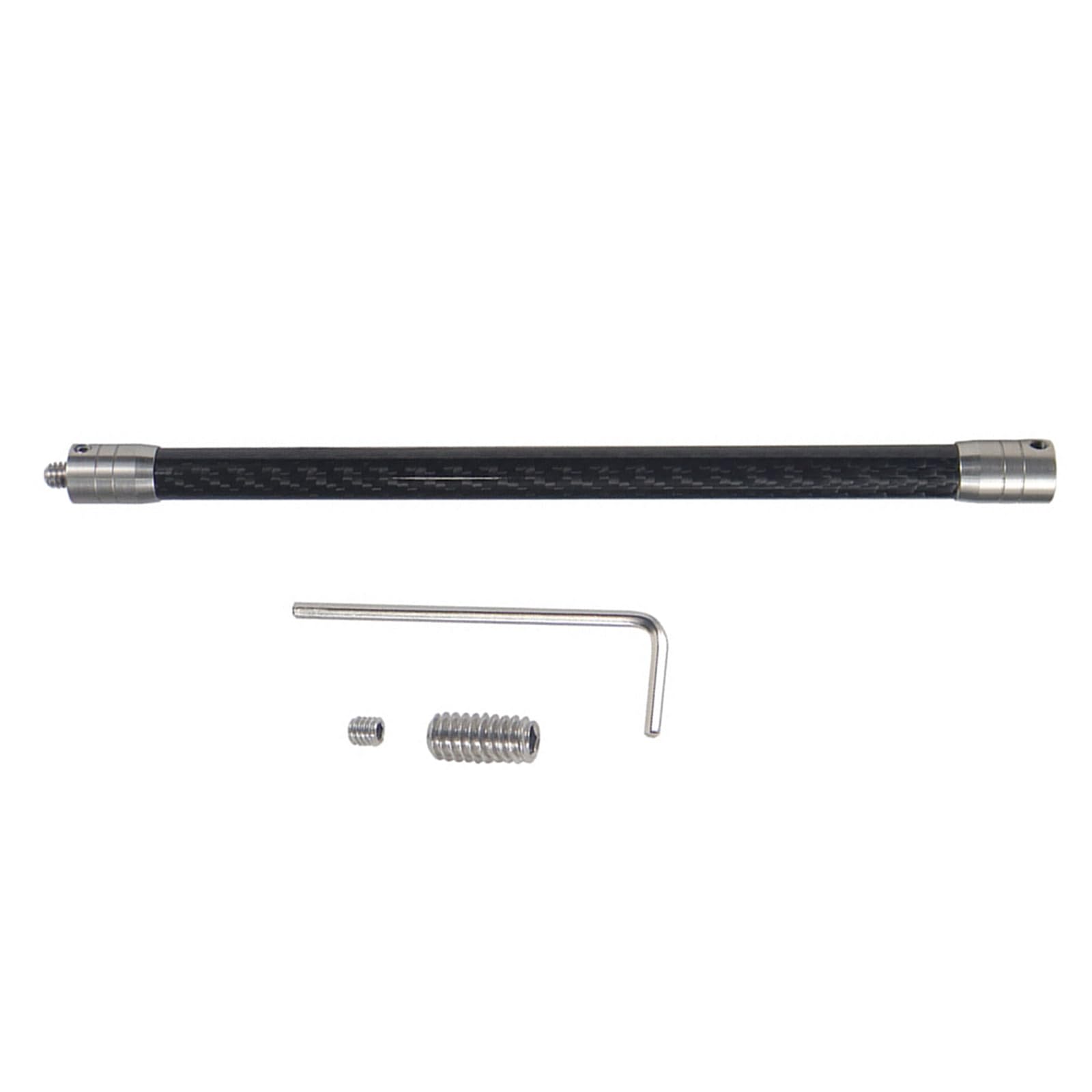 CAZSTYK Stabilizer Extension Rod 1 / 4inch Threaded Mount 14mm Extend Rod 1 / 4inch Selfie Stick for Action Camera Stainless Steel Camera