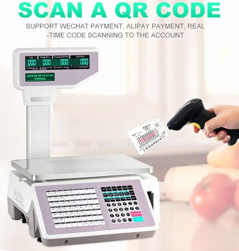 Báscula digital precio con impresora, 30kg capacidad miniatura 2