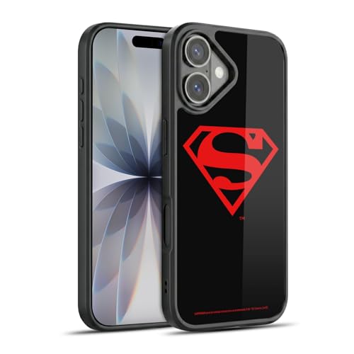 Coque Superman iPhone 17 Head Case Designs en gel noir et rouge