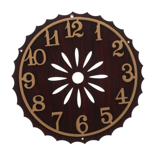 iplusmile Esfera del Reloj De Cuco Esfera De Reloj De Plástico Reemplazo De Dial Equipo para Hacer Relojes Marrón Claro El Plastico