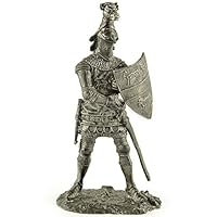 Amazon | 騎士。中世。金属の彫刻。コレクション54mm（1/32