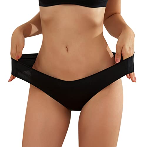 Genérico Calzoncillos de Color Liso para Mujer Calzoncillos Sexis de Cintura Baja Transpirables sin Costuras Calzoncillos Cómodos y Elásticos para Mujer Pantys Bragas Culotte Mujer